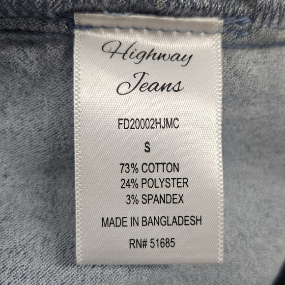 Highway Jeans Spaghetti Strap Jumpsuit Size Small Sleeveless Stretch Blue Denim - Picture 9 of 16